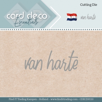 Card Deco Essentials - Dies - Van Harte